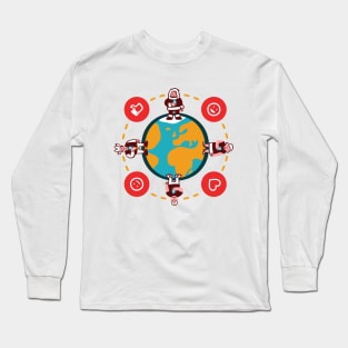 Social World Long Sleeve T-Shirt